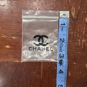 Mini Chanel Zip Seal clear Pouch Bag case